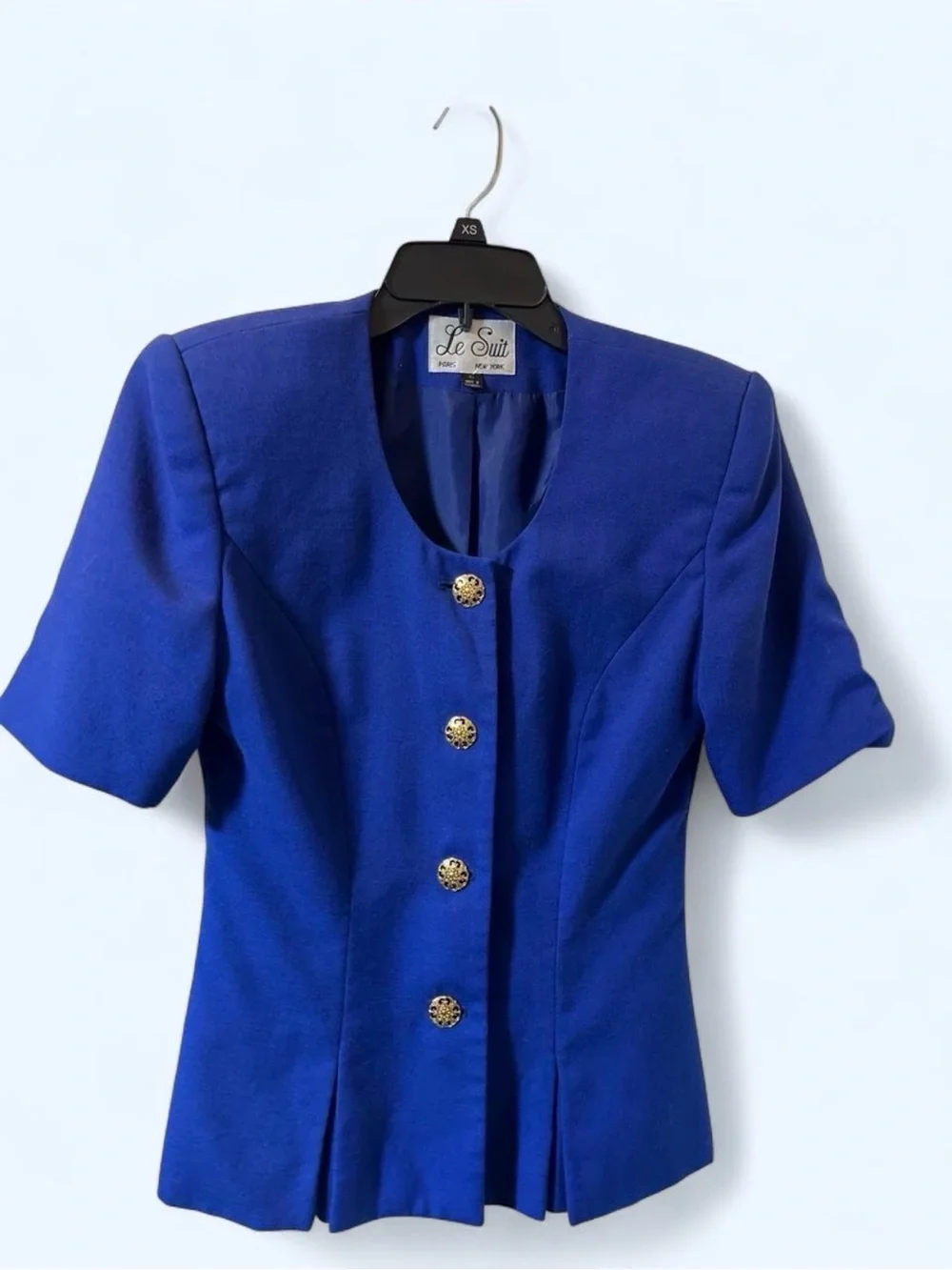 Vintage Le Suit Royal Blue 2PC Skirt Suit Princess Diana Inspired
